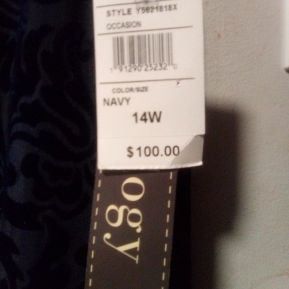 LUXOLOGY ladies blue hi-low dress. Size 14W.  NWT - Picture 8 of 11